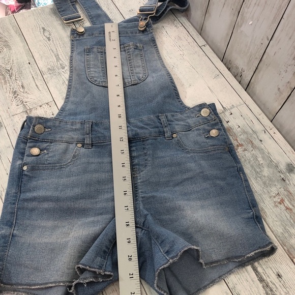 Blue Spice Denim Short Overalls 0 - Picture 12 of 13